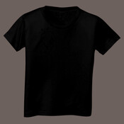 BLACK WOLF LOGO TODDLER TEE ON LIGHT BACKGROUND